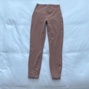LIKE NEW! LULULEMON Align™ High-Rise Pant 25" SIZE 6 COLOR - PINK SAVANNAH COLOR